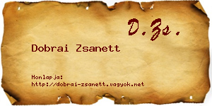 Dobrai Zsanett névjegykártya